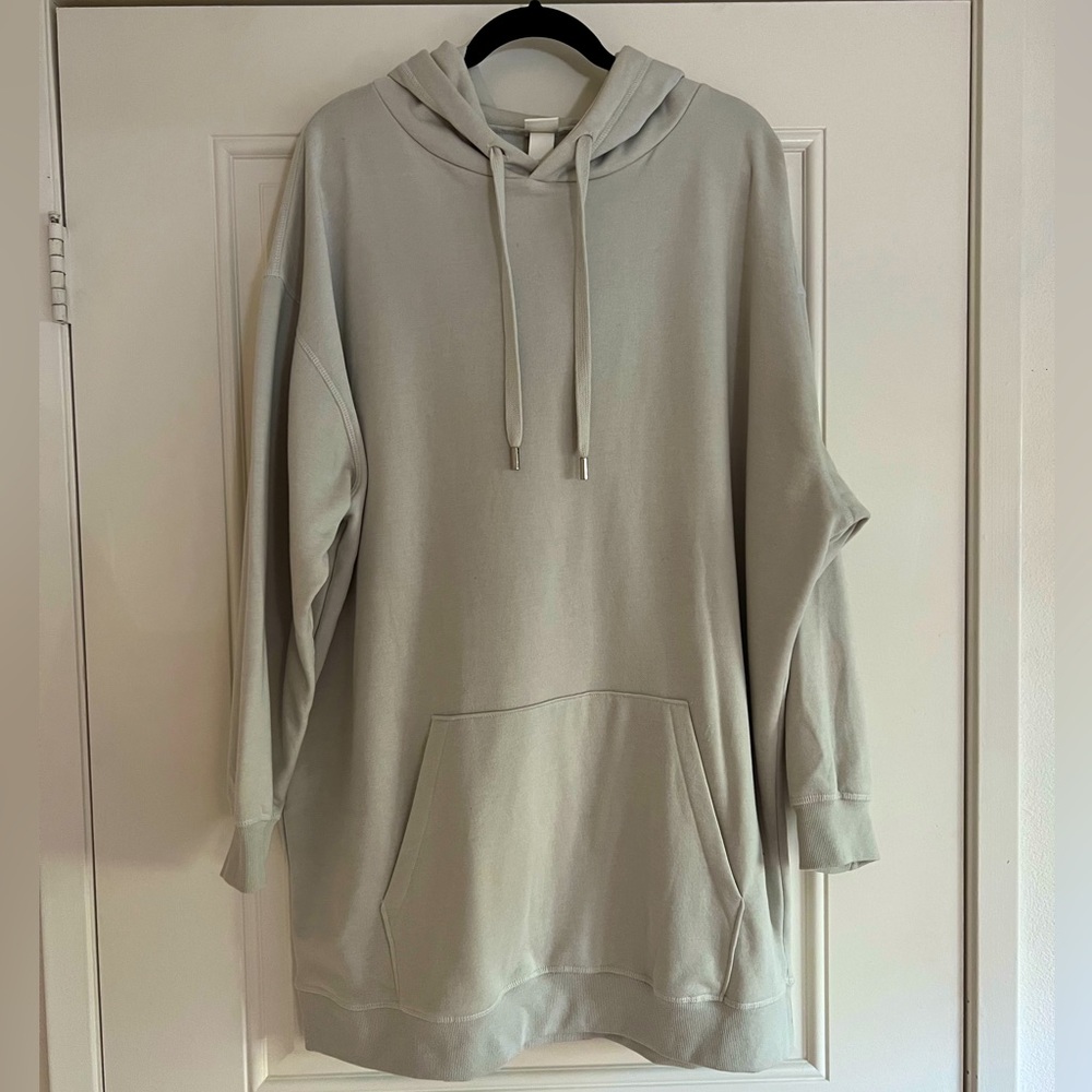 H&M Grey/Beige Hoodie Dress
